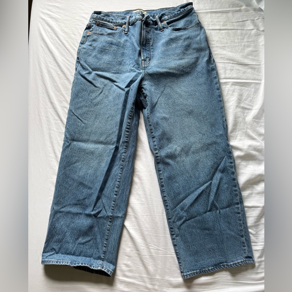 Madewell Women's Wide Leg Crop Jeans
